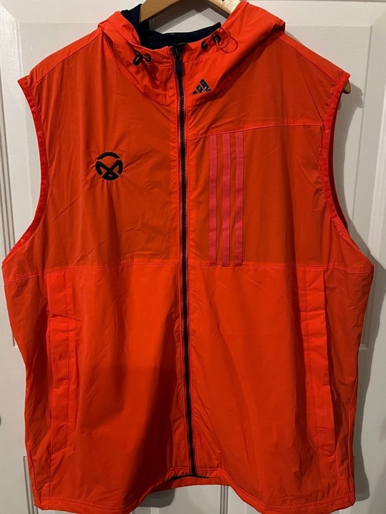 adidas Other - adidas ULTIMATE 365 Men's Golf WIND.RDY Vest Bright Orange Hooded Size:XL
